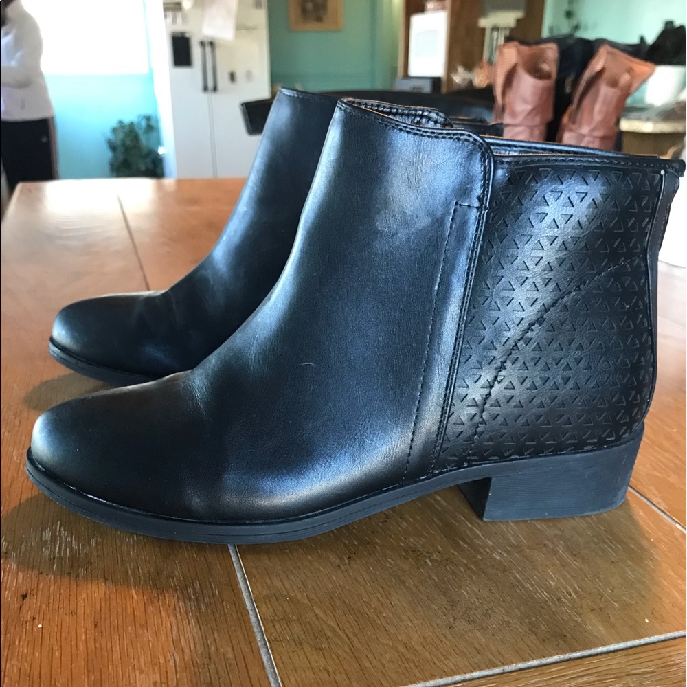Black ankle booties